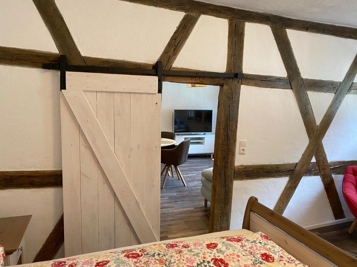 Schoene Ferienwohnung Burgruine Fachwerkhaus บาคาราค ภายนอก รูปภาพ