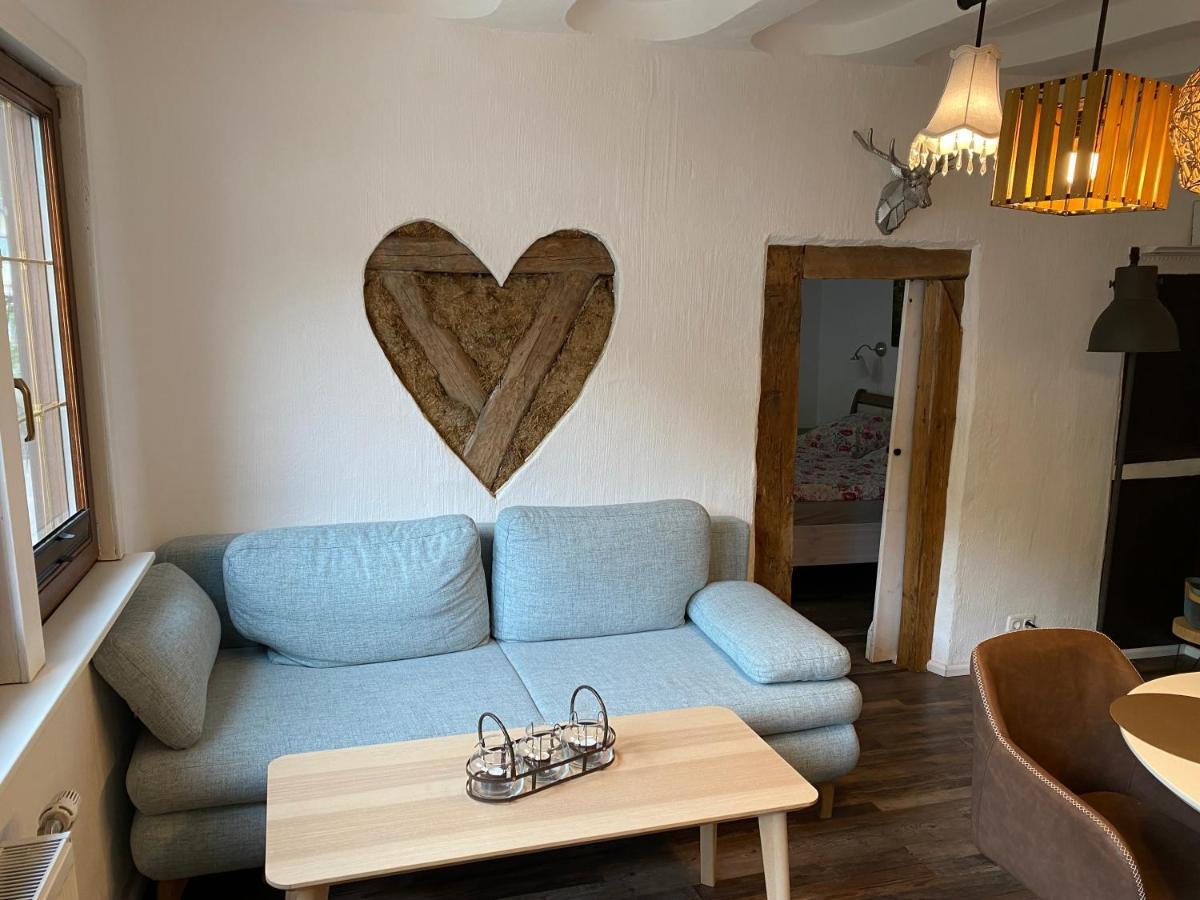 Schoene Ferienwohnung Burgruine Fachwerkhaus บาคาราค ภายนอก รูปภาพ